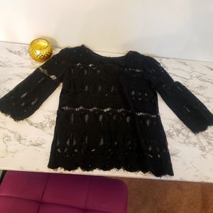 Black lace top
